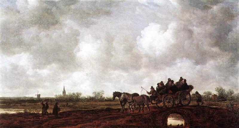 Horse Cart on a Bridge sg, GOYEN, Jan van